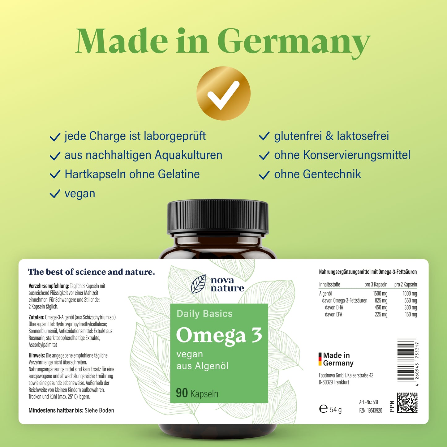 Omega 3 vegan