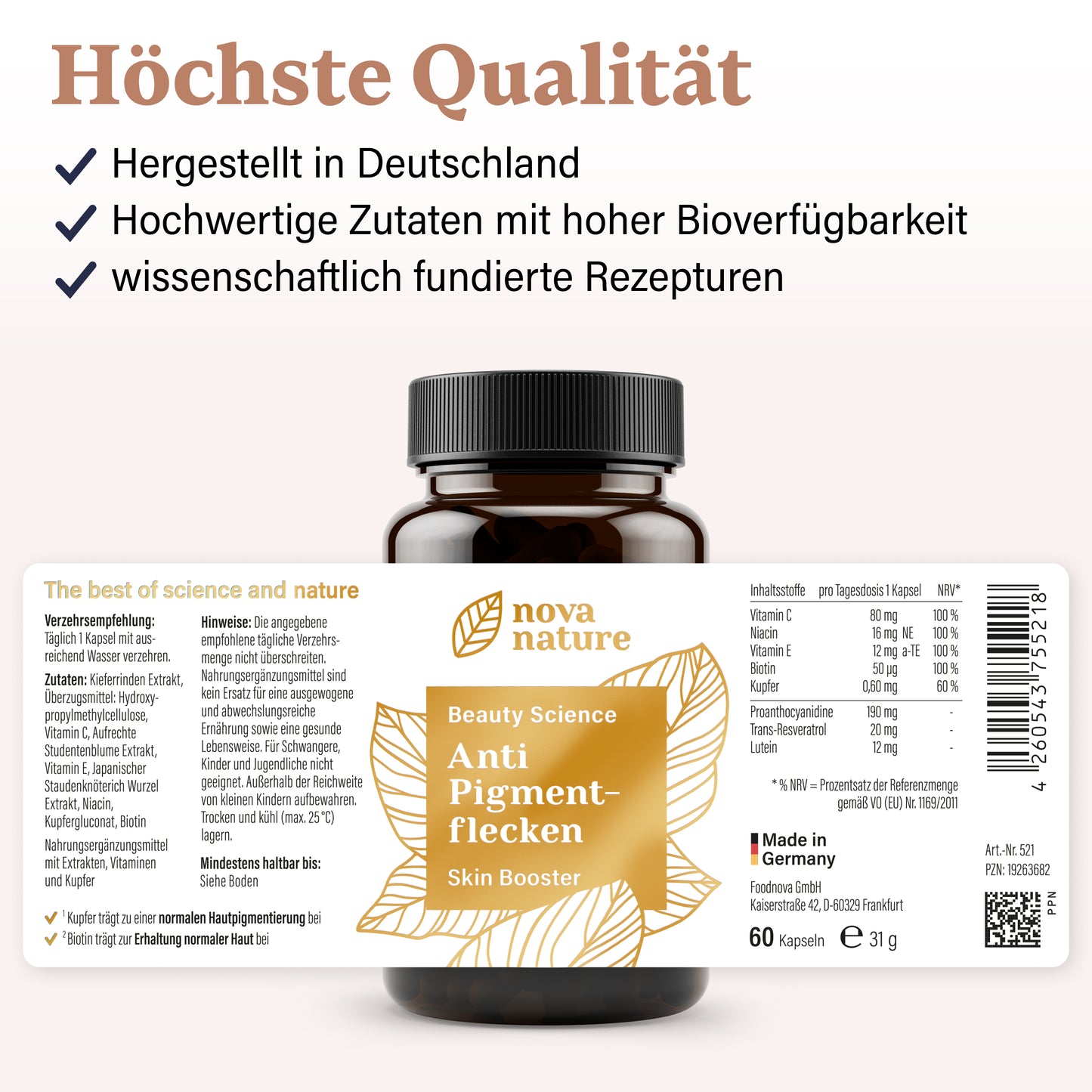 Anti-Pigmentflecken Kapseln